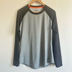 Patagonia Two-Tone Gray and Black Long Sleeve Top